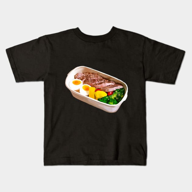 Bento box Kids T-Shirt by kozinoart